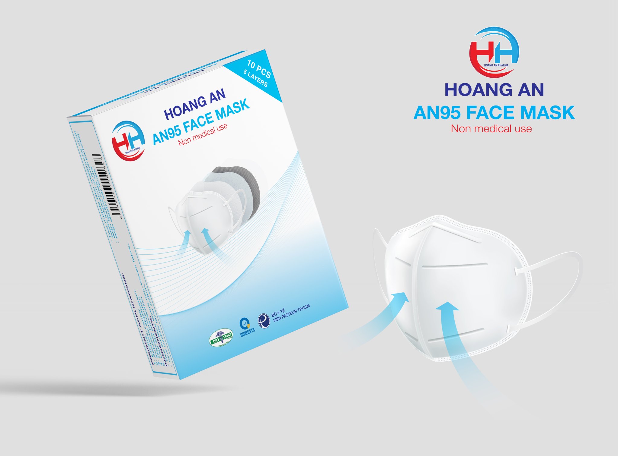 Khẩu trang AN95 Hoàng An Pharma