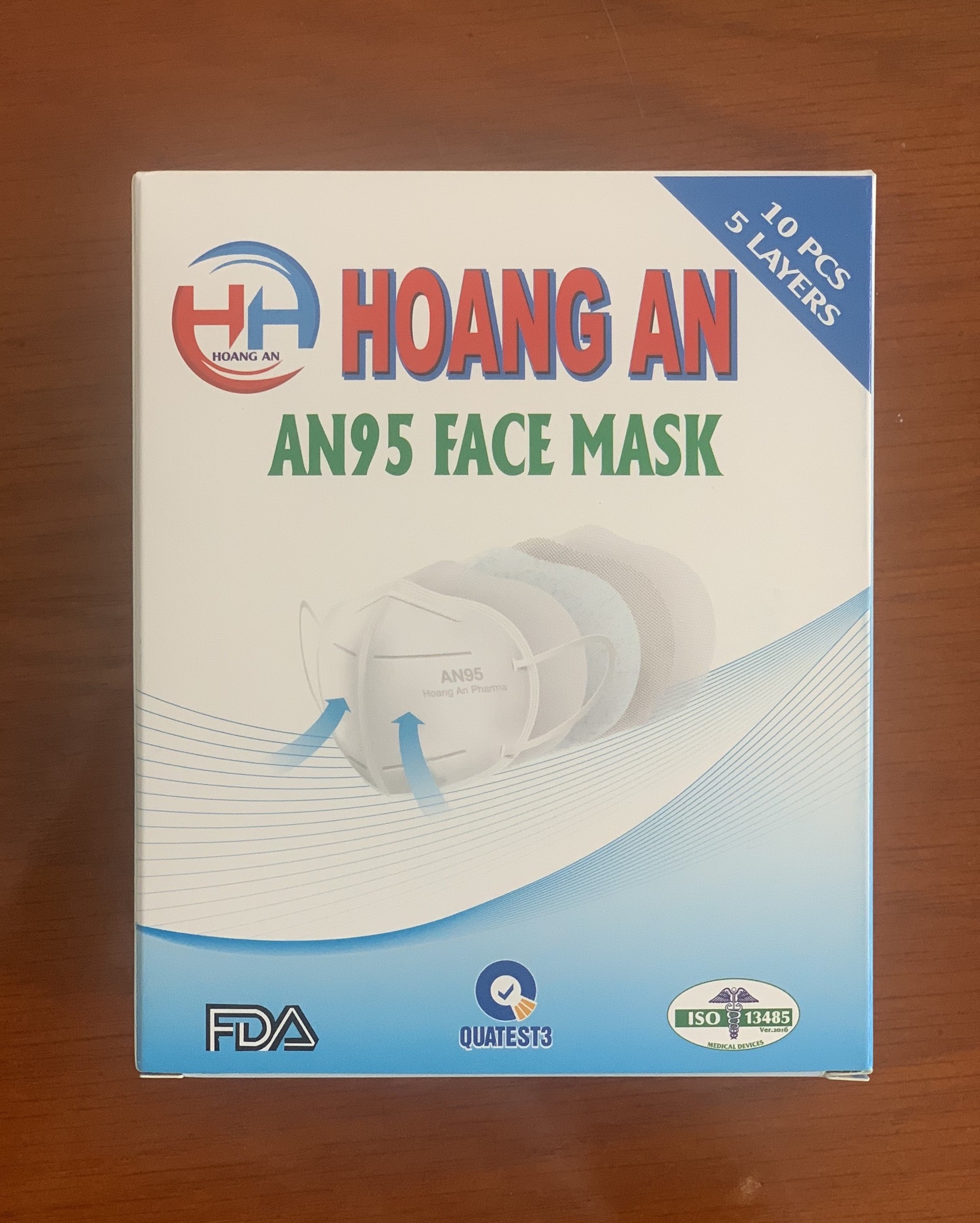 Khẩu trang cao cấp AN95 Hoàng An Pharma | chothuocviet.vn