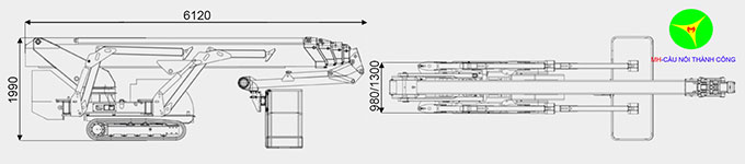 kích thước xe nâng người chân nhện 27m