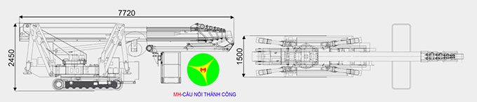 kích thước xe nâng người chân nhện 39m Palfinger