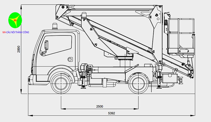 xe nâng người tự hành 20m palfinger p200ax