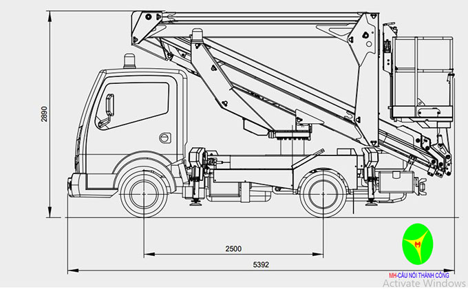 xe thang nâng người 24m palfinger
