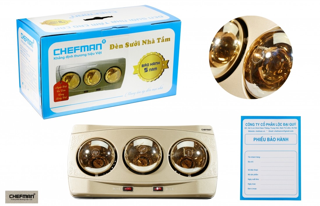 Đèn sưởi nhà tắm Chefman CM-613B