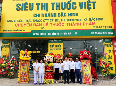 Hệ thống siêu thị Thuốc Việt khai trương cơ sở 11 tại 245 Trần Phú, Đình Bảng - Từ Sơn - Bắc Ninh