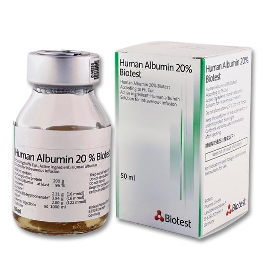 Human Albumin 20% Biotest – Siêu thị thuốc việt