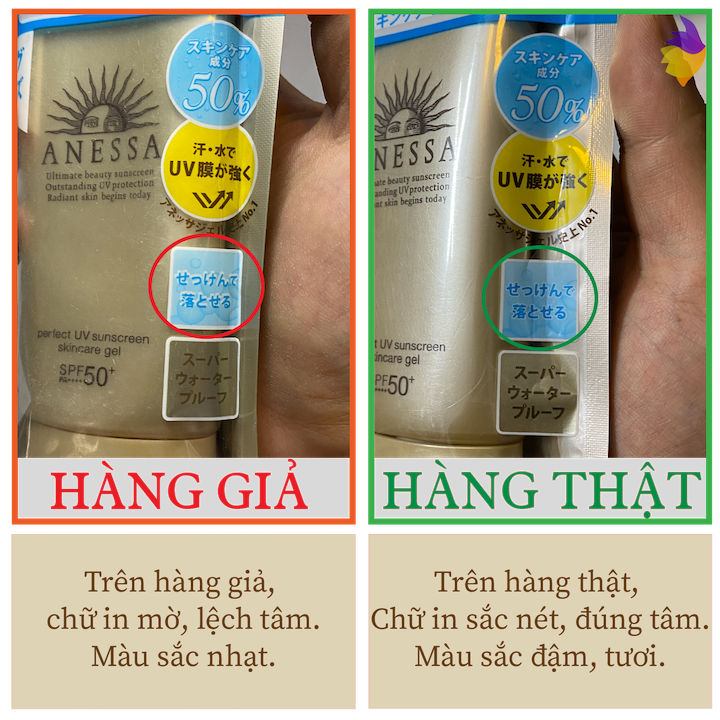 Kem chống nắng Anessa Gel giả 02