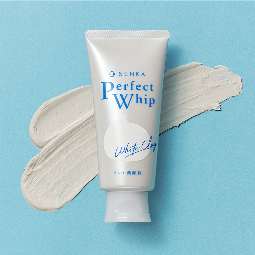 Sữa rửa mặt đất sét trắng Shiseido Senka Perfect Whip White Clay (120g) - Nhật Bản