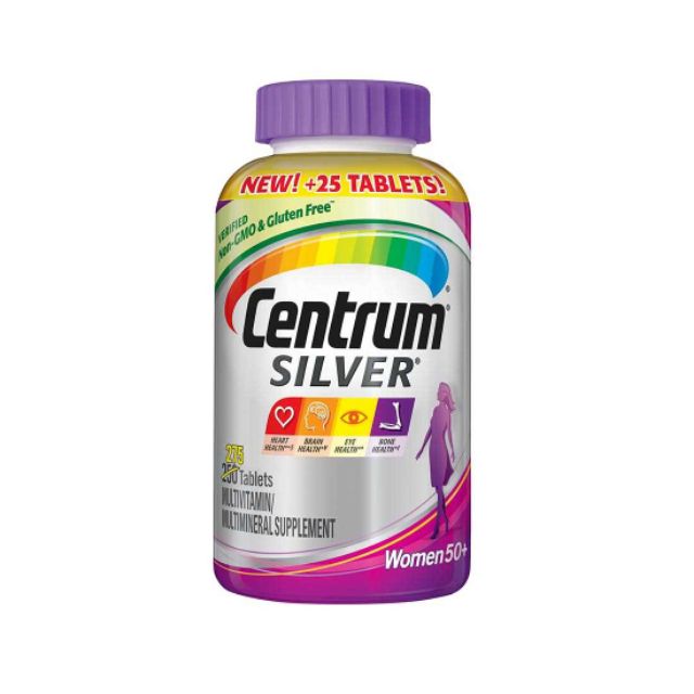 Vitamin tổng hợp Centrum Silver Women 50+ cho phụ nữ trên 50 tuổi (275 viên) - Mỹ