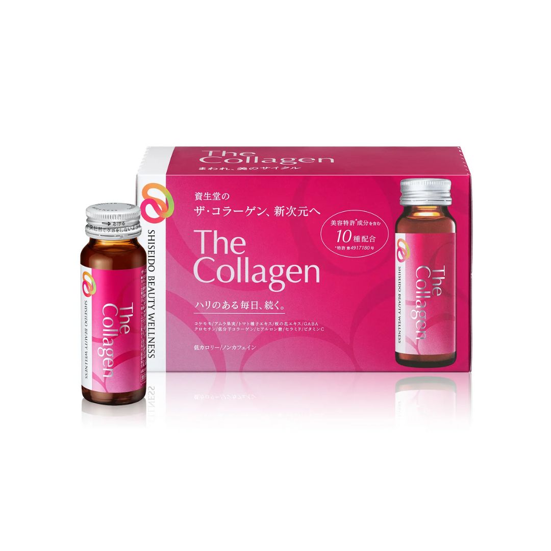 Nước uống đẹp da Shiseido The Collagen Mẫu Mới (10 lọ/hộp) - Nhật Bản