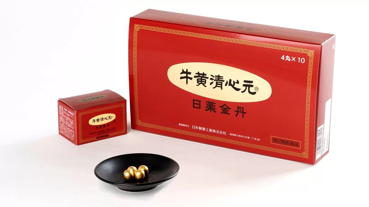 Viên uống phòng chống đột quỵ An Cung Ngưu Hoàng Hoàn (4 viên/hộp) Mẫu Mới - Nhật Bản