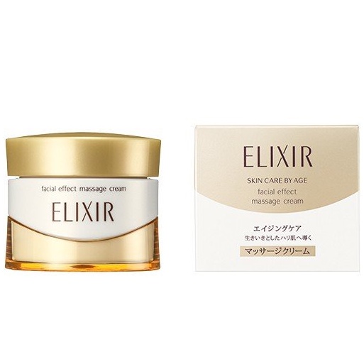 Kem massage nâng cơ da mặt Shiseido Elixir Skin Care By Age Facial Effect Massage Cream (93g) - Nhật Bản