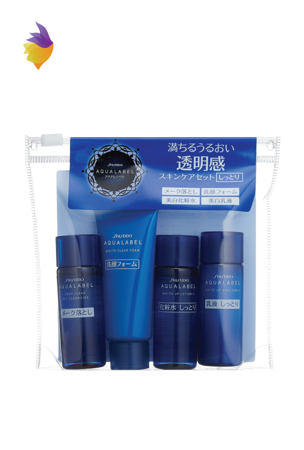 Bộ 4 món dưỡng da mặt Shiseido Aqualabel Mini Set - Nhật Bản