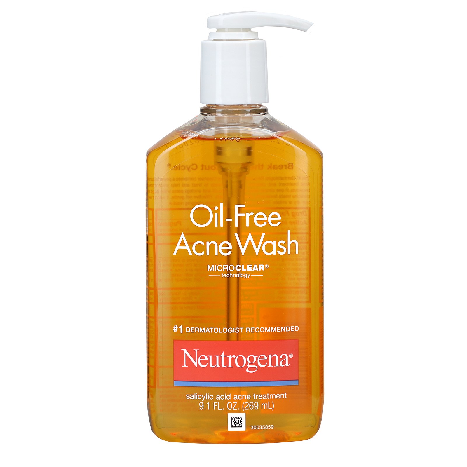 Sữa rửa mặt trị mụn Neutrogena Oil Free Acne Wash (269ml) - Mỹ