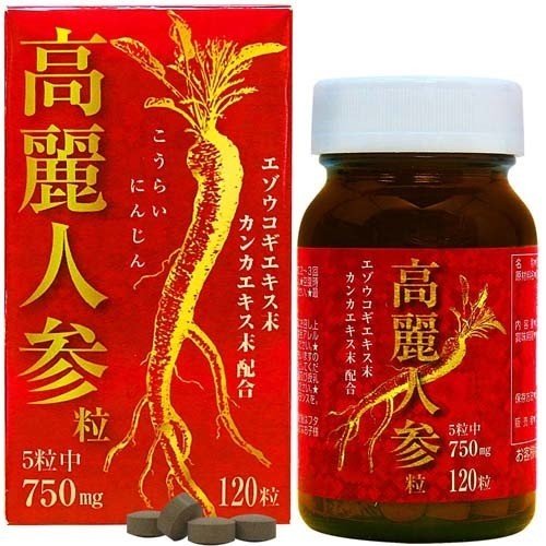 Viên uống nhân sâm Korai 750mg (120 viên) - Nhật Bản