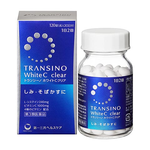 Viên uống trắng da, trị tàn nhang Transino White C Clear (Nhật Bản)