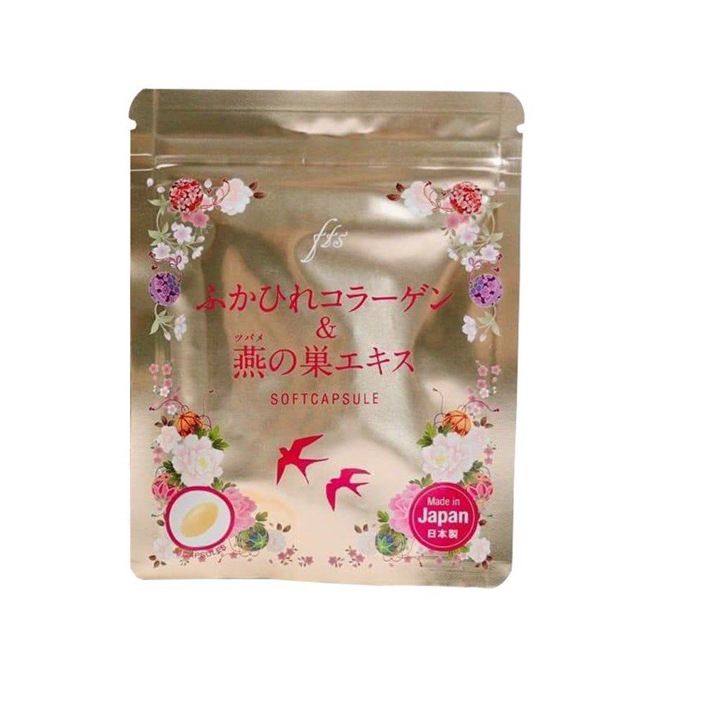Viên uống đẹp da Collagen tươi chiết xuất vi cá mập & tổ yến Softcapsule (30 viên) - Nhật Bản