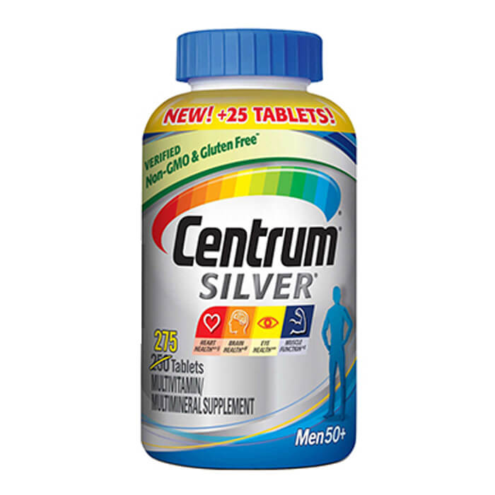 Vitamin tổng hợp Centrum Silver Men 50+ cho nam giới trên 50 tuổi (275 viên) - Mỹ
