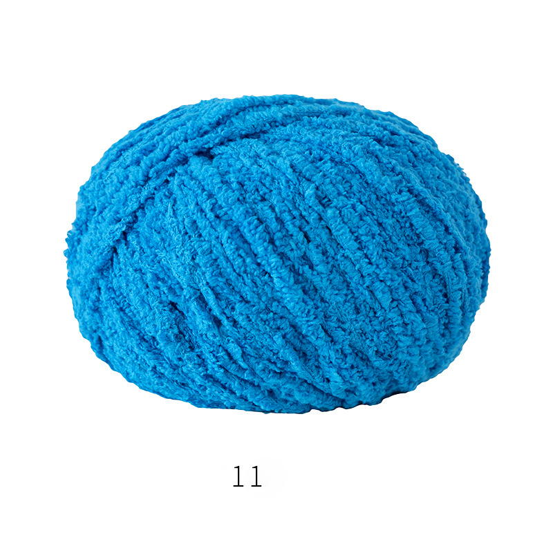 Len Bông Xù Cuộn 50gr Gồm 42 Màu Sợi To, Dụng Cụ Móc Len Cho Người Mới Bắt Đầu