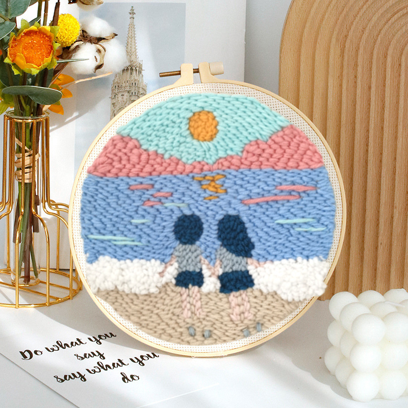 DIY Tranh - Khung tròn - Phong cảnh & Thiên Nhiên - 22