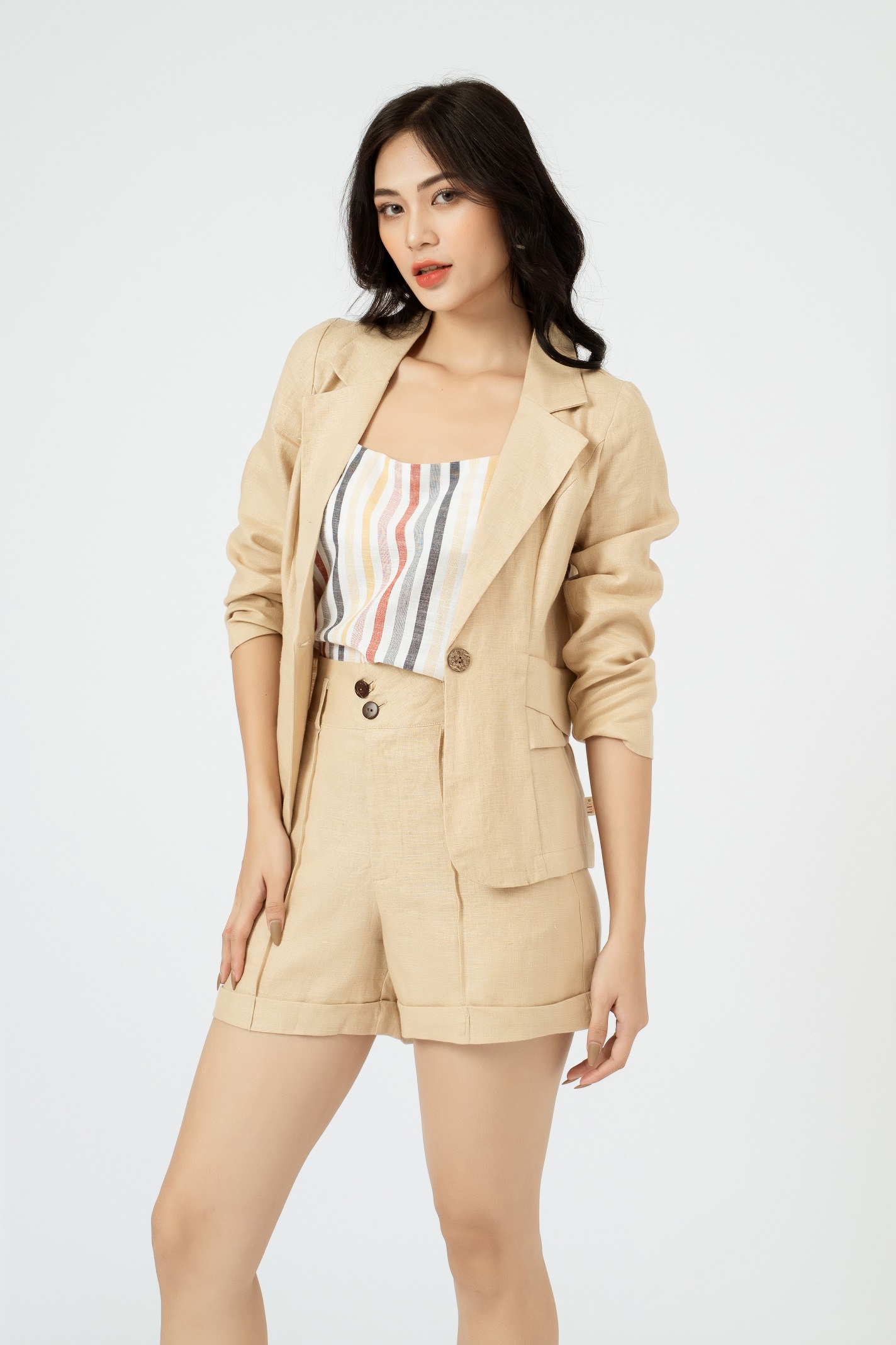 Áo Vest Nữ Công Sở Hàn Quốc NK Fashion Dáng Ngắn Thời Thượng Chất Liệu Cao