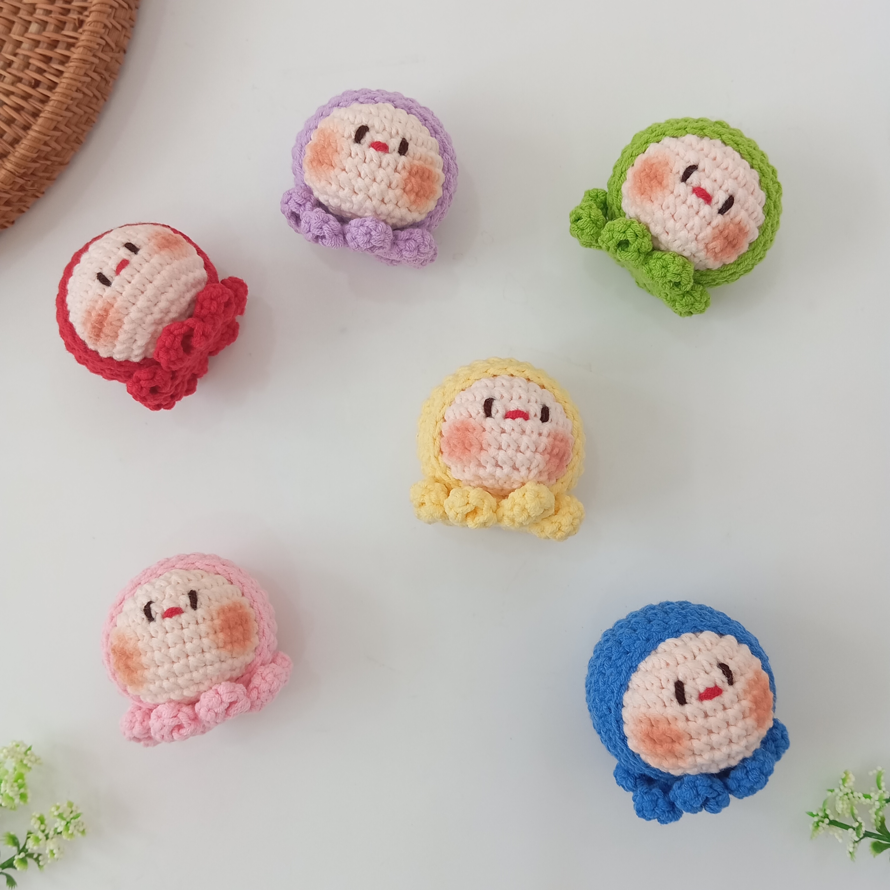 Thành phẩm móc khóa bạch tuột mini