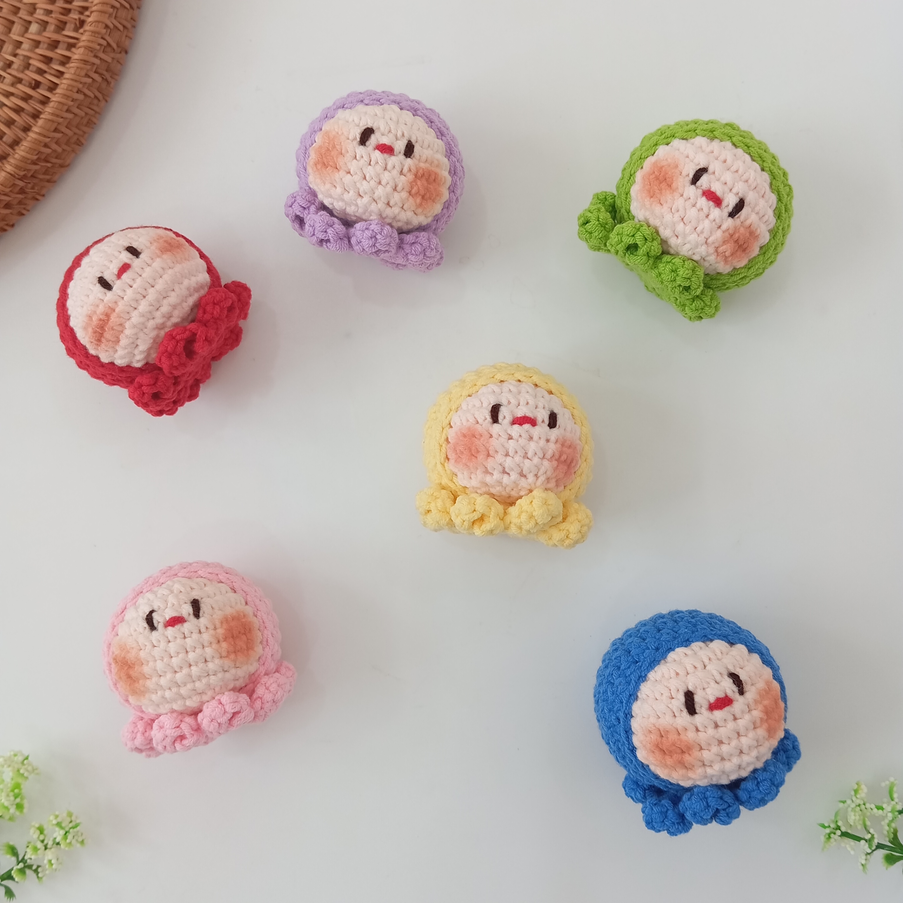 Thành phẩm móc khóa bạch tuột mini