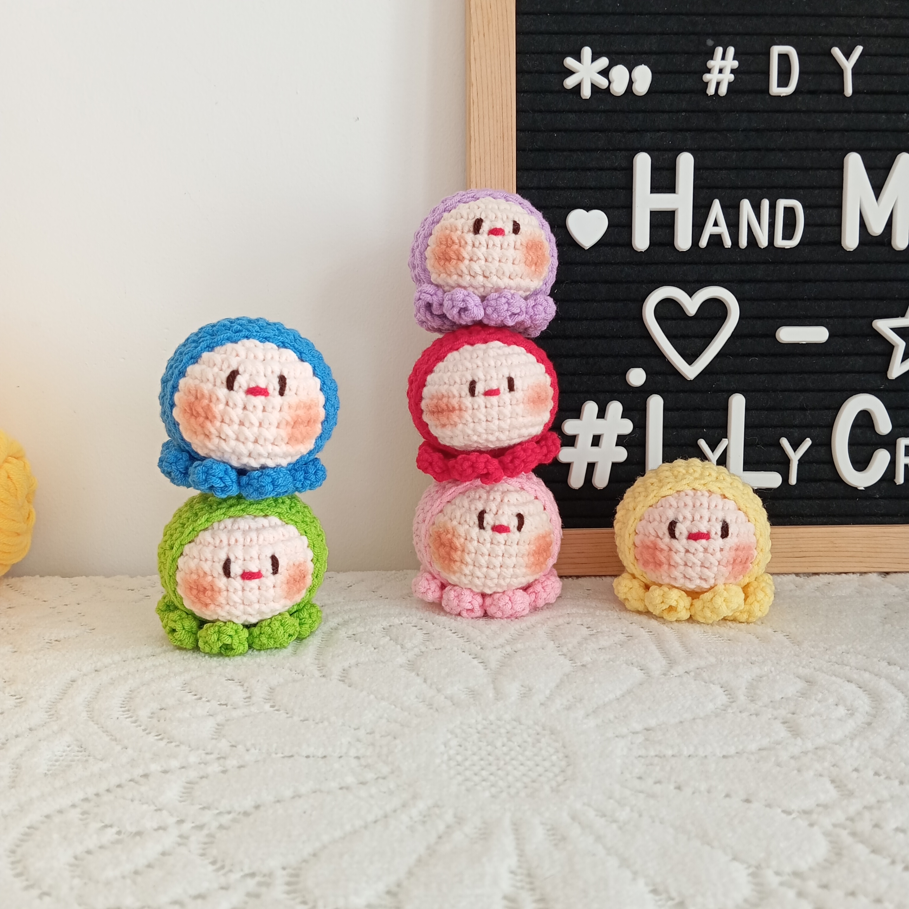 Thành phẩm móc khóa bạch tuột mini