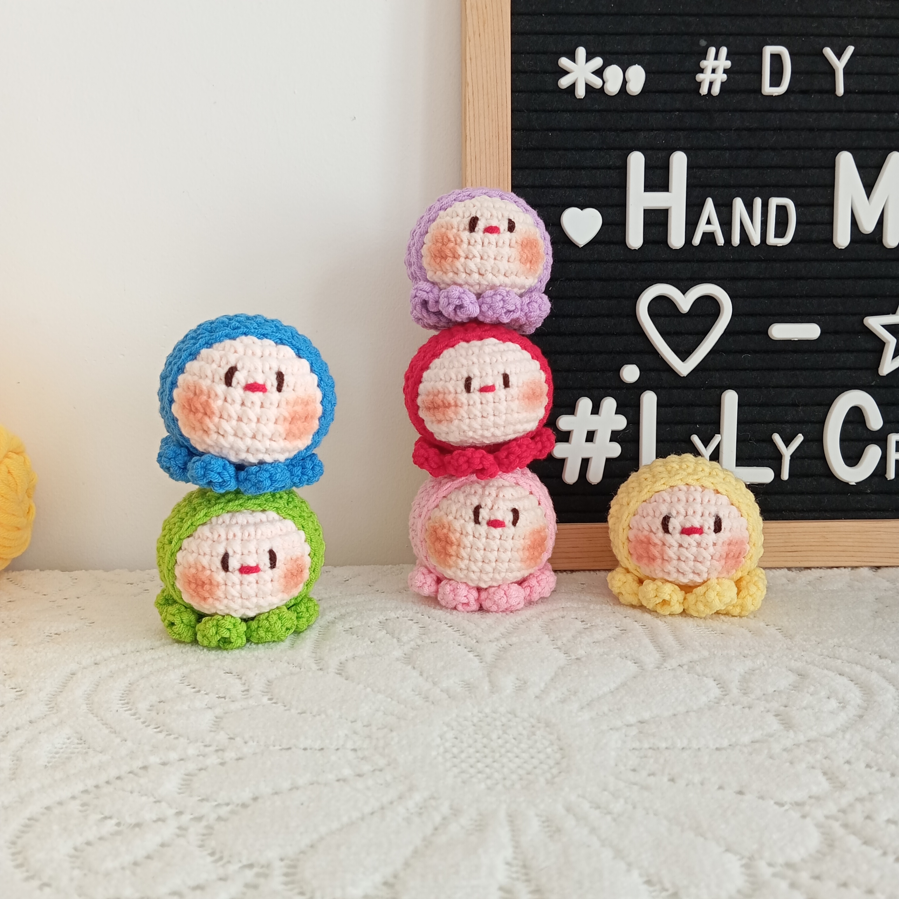 Thành phẩm móc khóa bạch tuột mini