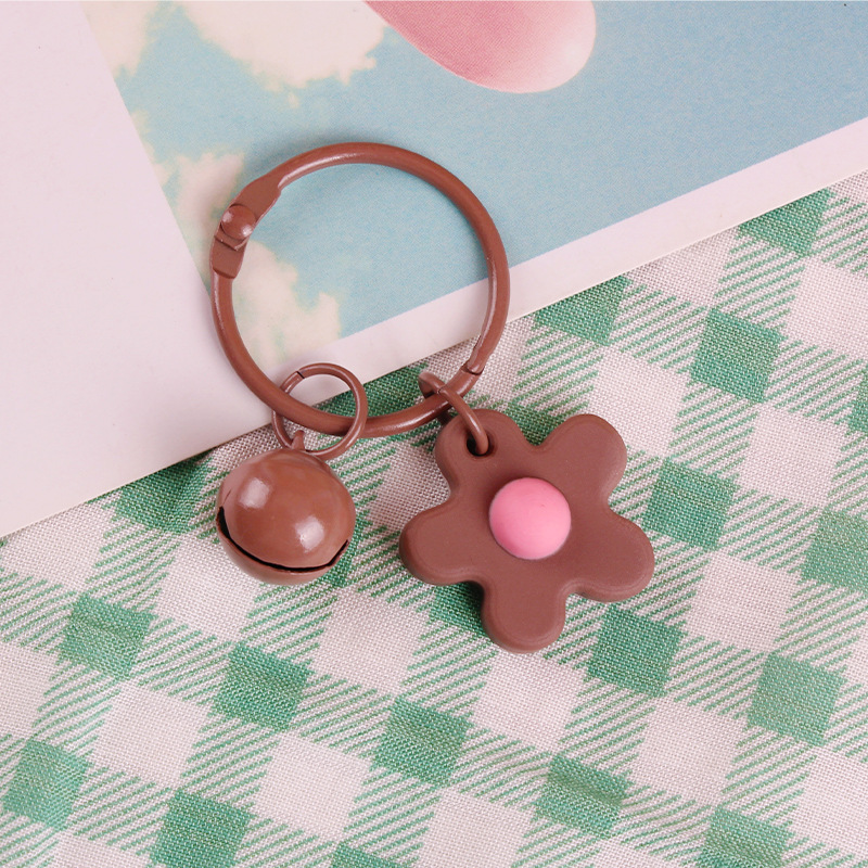 Móc Khóa có chuông có hoa đường kính 3cm