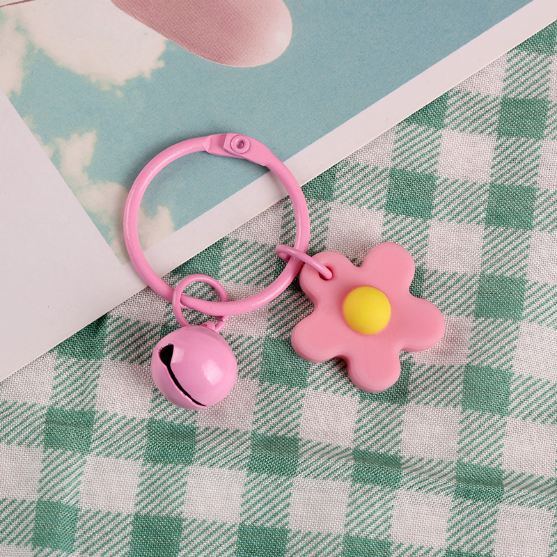 Móc Khóa có chuông có hoa đường kính 3cm