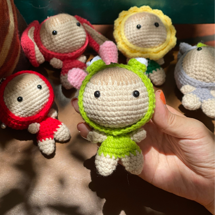 Móc Khoá Len Milk Cotton Handmade LYLYCRAFT Quà Tặng Sinh Nhật Móc Chìa Khoá Cute Dành Cho Bạn Gái