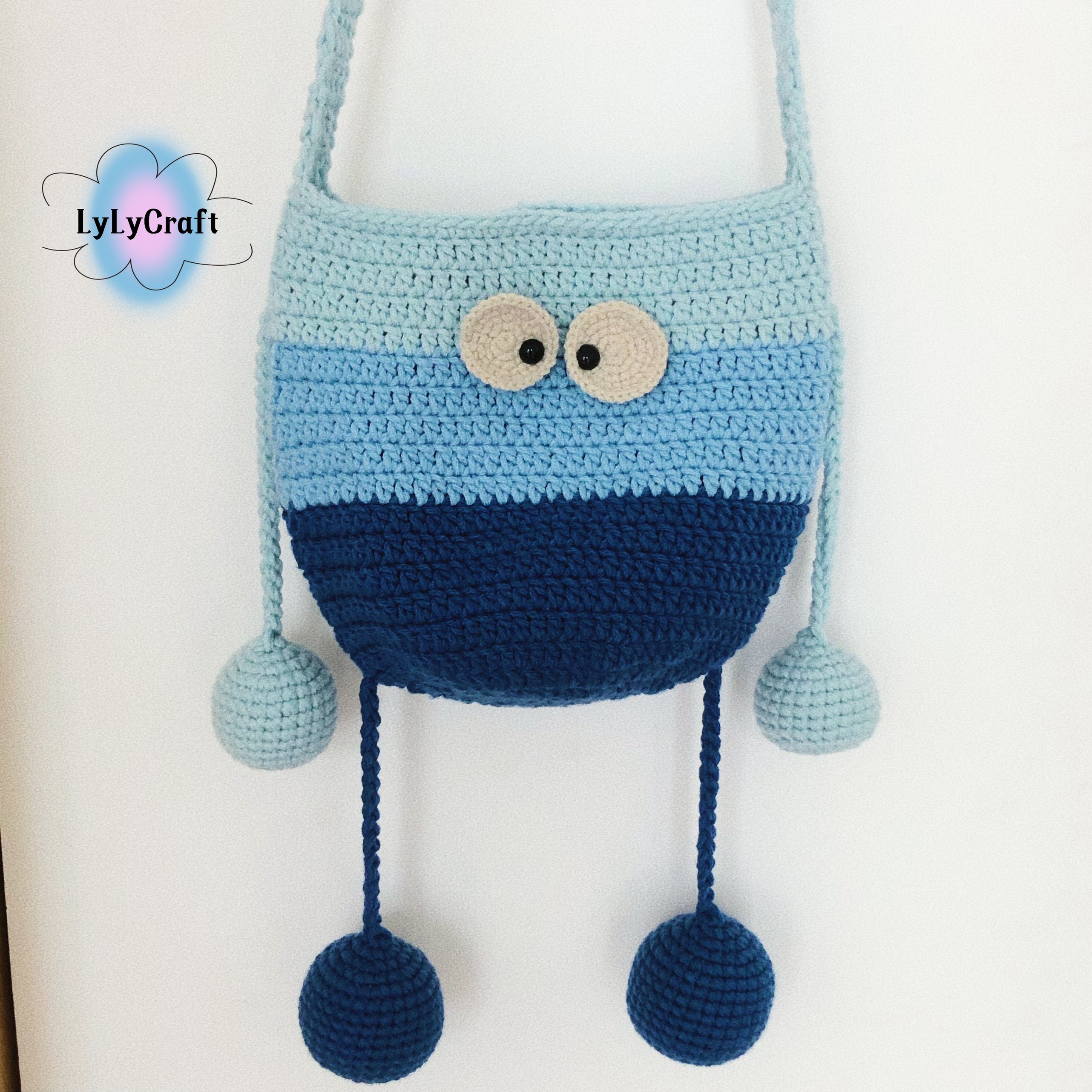 Set túi bồ hóng bằng len Yoah Wool - Tím