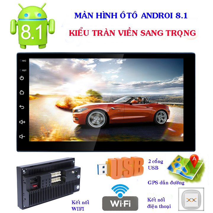 Màn hình Ô tô  Android Tiếng Việt lắp chung các dòng xe RK-A708