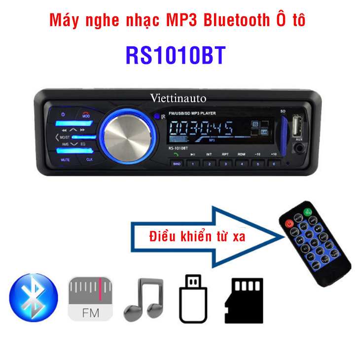 Máy nghe nhạc MP3 hỗ trợ Bluetooth kiêm đài FM Nguồn12V  RS-1010BT