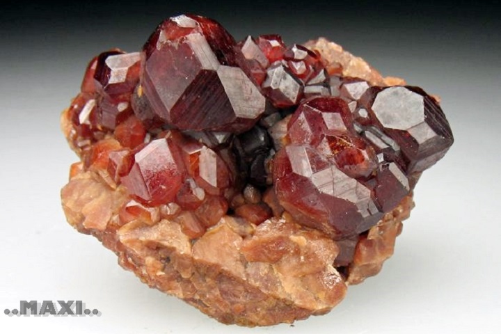 đá Garnet được biết đến nhiều nhất với màu đỏ đậm nhưng cũng thường được tìm thấy trong màu nâu cam và màu đỏ rượu vang