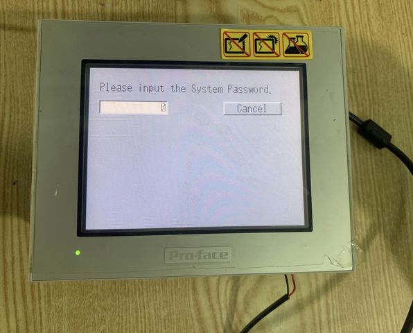 Crack password HMI Pro-face GP-4301TW