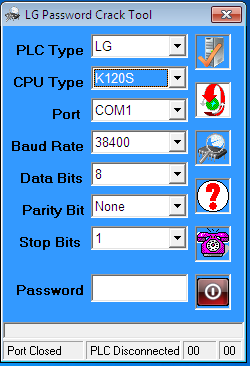 Phần Mềm Crack Password Master-K120S PLC LG-LS