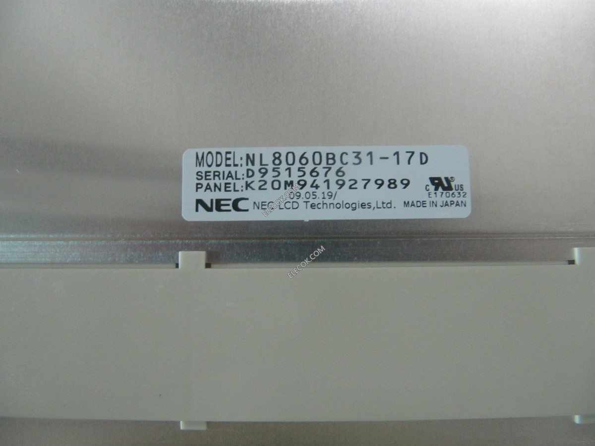 LCD  NL8060BC31-17D NEC