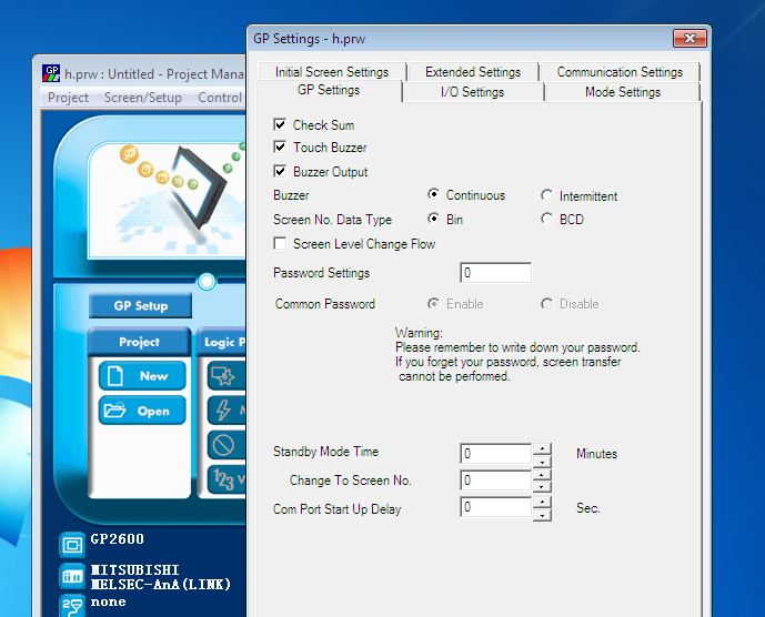 Phần Mềm Crack Password GP Series HMI Pro-face