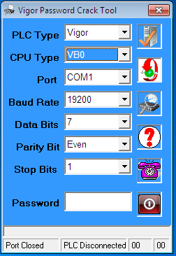 Phần Mềm Crack Password VB Series PLC Vigor