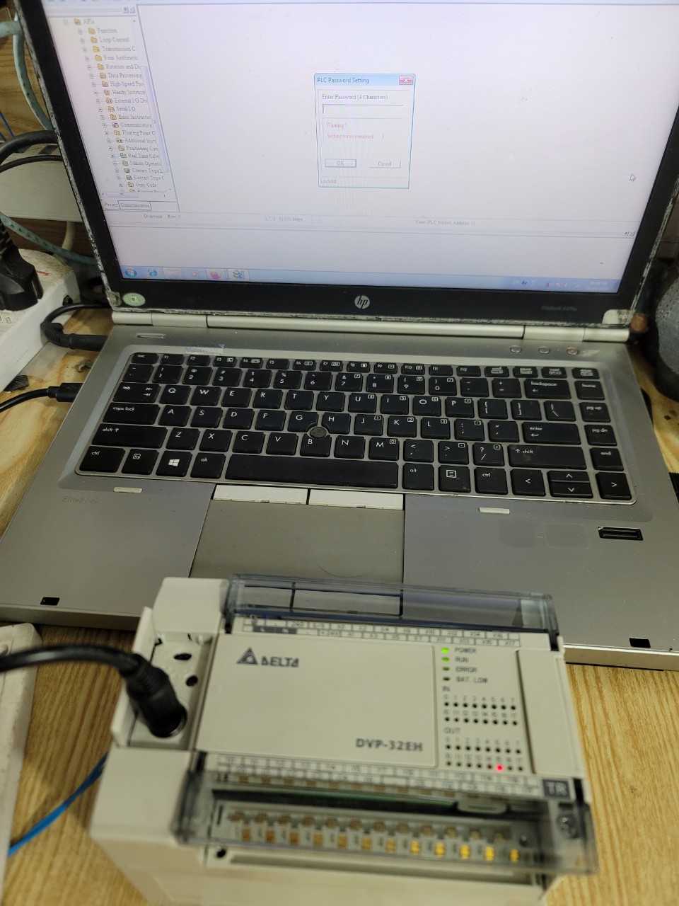 Crack password PLC Delta DVP-32EH00T3