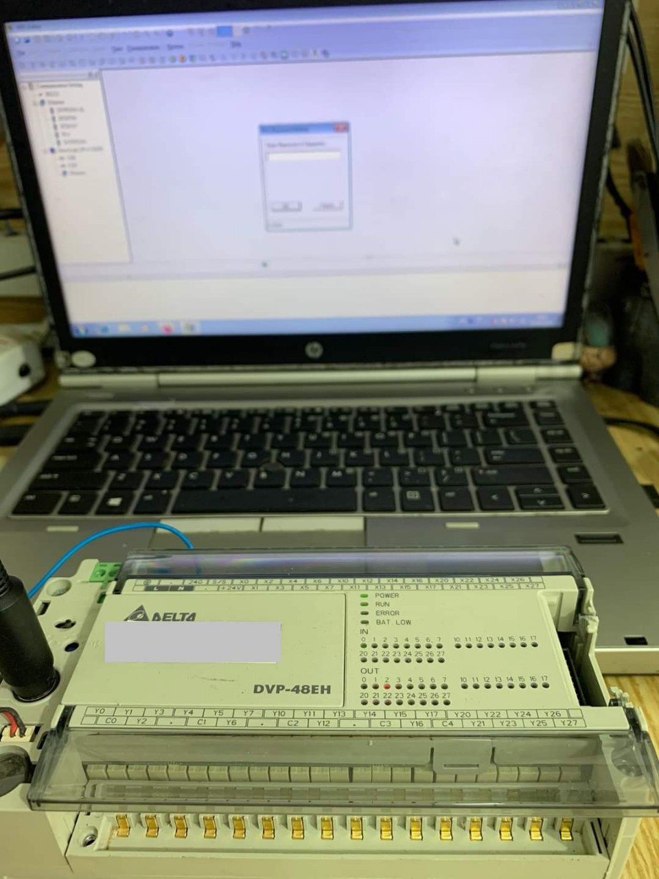 Crack password PLC Delta DVP-48EH00T3