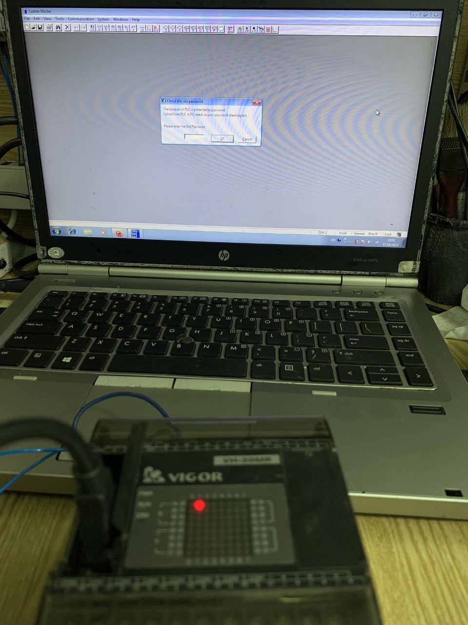 Crack password PLC Vigor VH-20MR