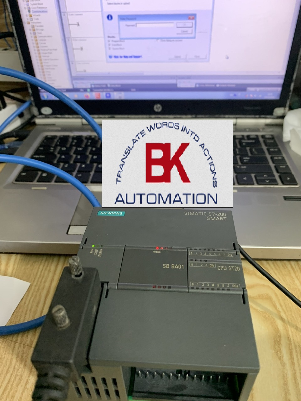 Crack password PLC Siemens S7-200 Smart CPU ST20