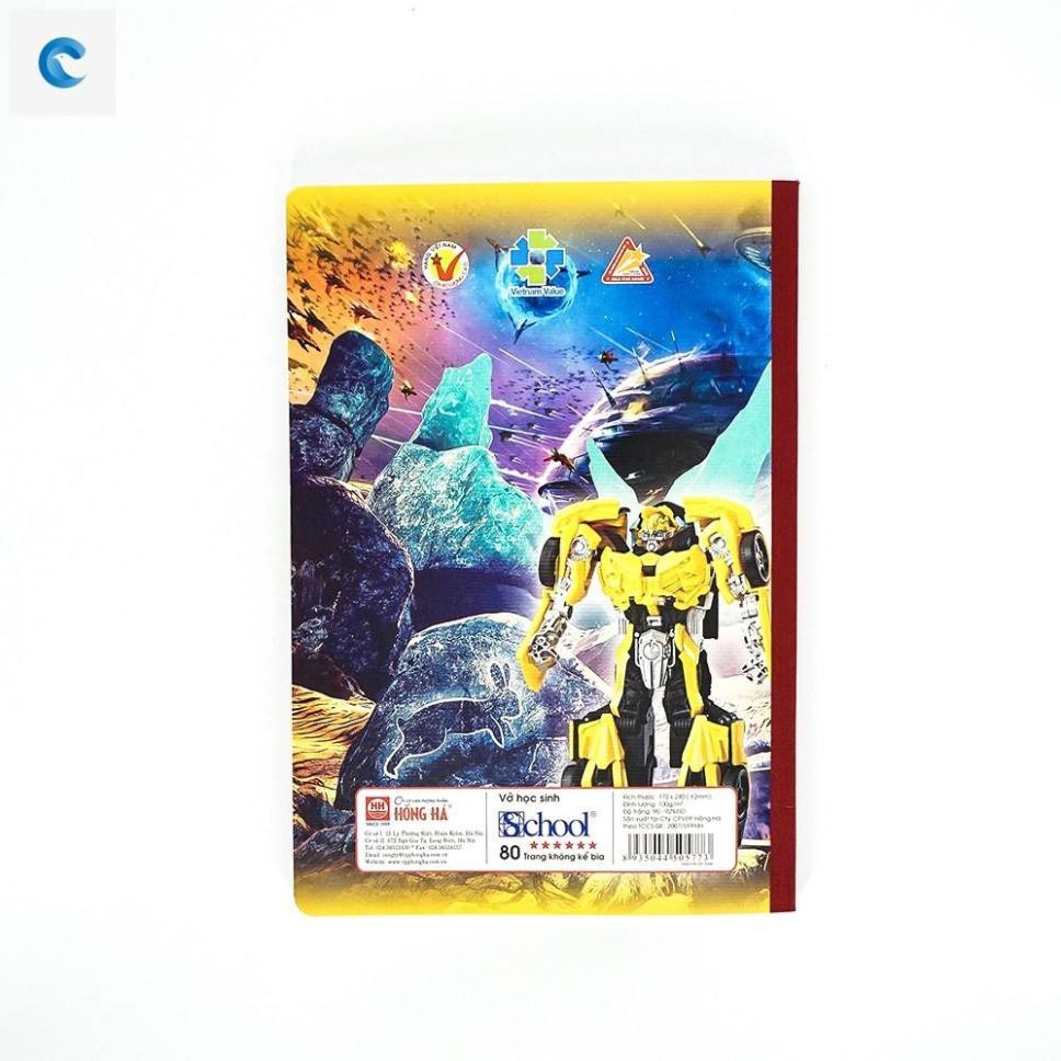 Vở School Robot, 80tr, ĐL: 100/92