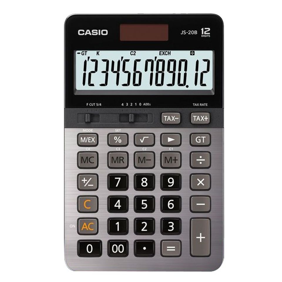 Máy tính Casio JS20TB (12 số) hàng chính hãng