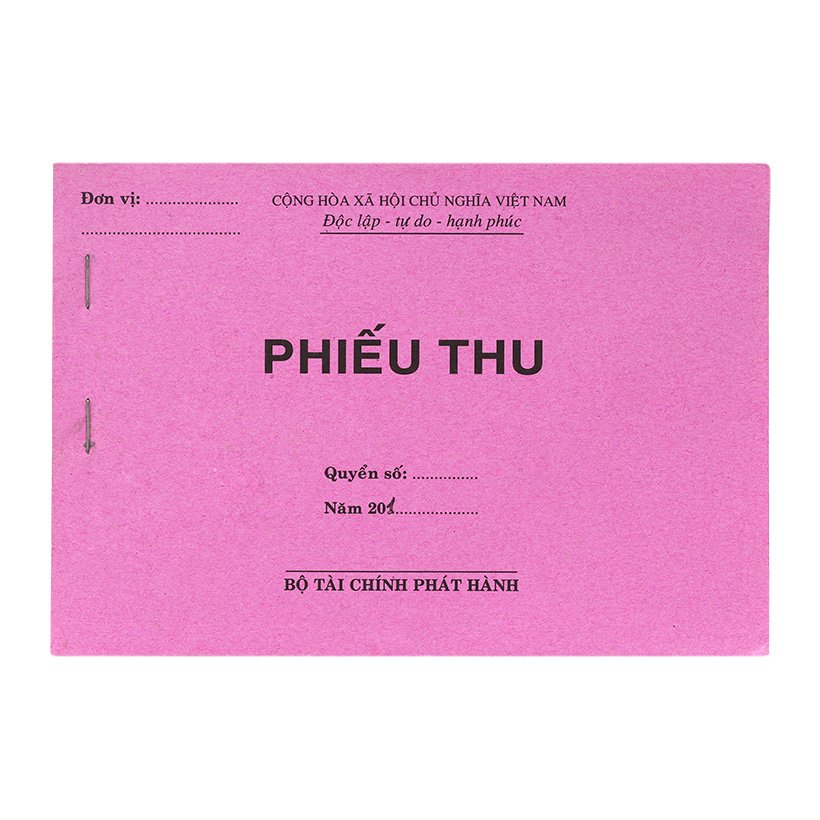 phiếu thu khổ A5