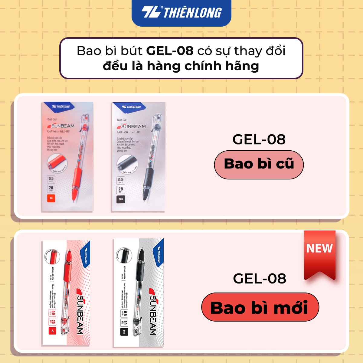 Bút Gel Thiên Long GEL-08