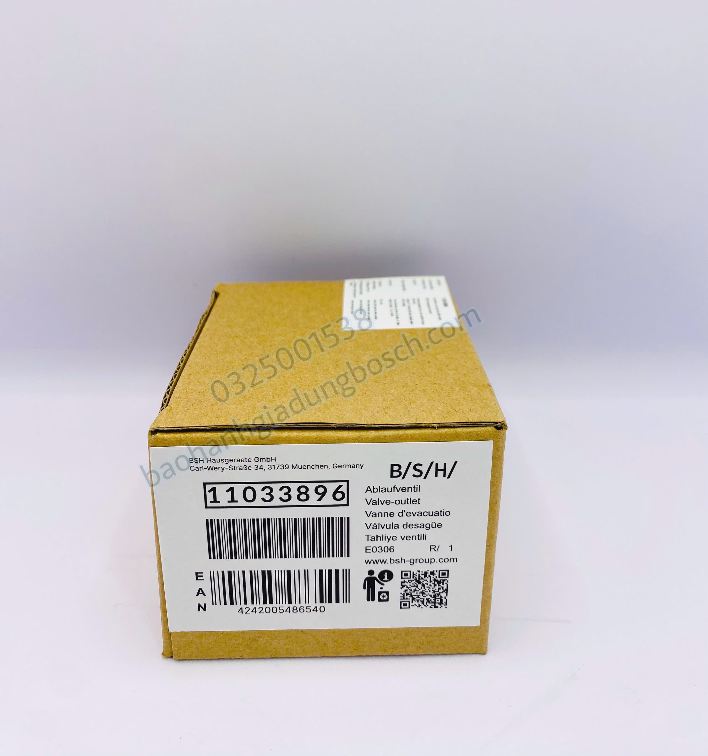 Van E19 - Van tuần hoàn Máy rửa bát Bosch - 11033896