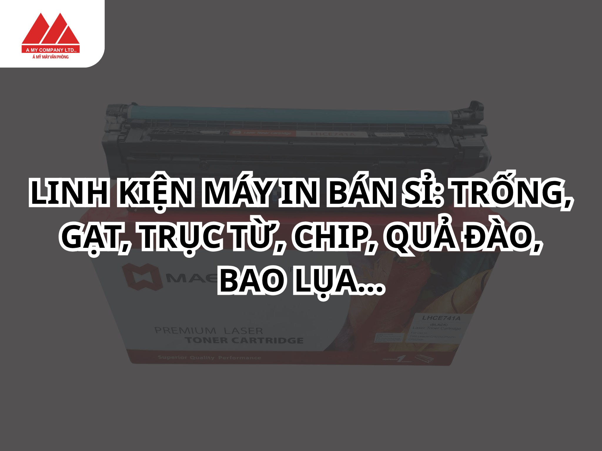 Linh Kiện Máy In Bán Sỉ: Trống, Gạt, Trục Từ, Chip, Quả Đào, Bao Lụa...